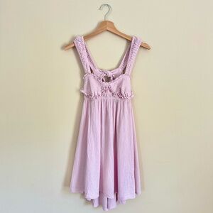 Free People Blissful Breeze Mini Dress Lilac